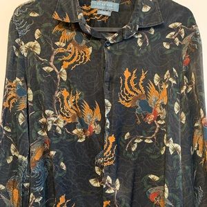 Zara Satin Patterned Button down